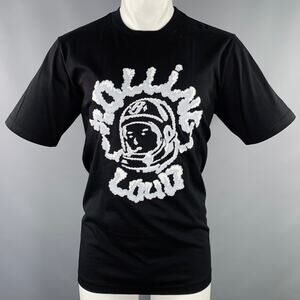 S Rolling Loud Smoke Black Grey Cartoon Cotton Short Sleeve T-shirt